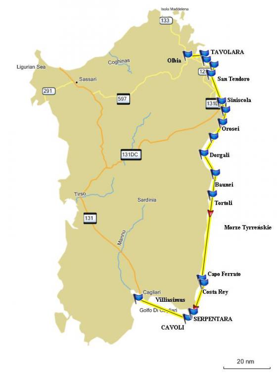Rejs: 12 - 20 lipca Sardynia (Olbia - Cagliari)