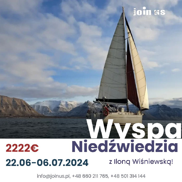Wyspa Niedźwiedzia i Południowy Spitsbergen - rejs autorski z Iloną Wiśniewską