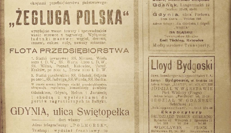 Rok prasy morskiej. Kurjer Morski (Żeglarz Polski)  1926-1933