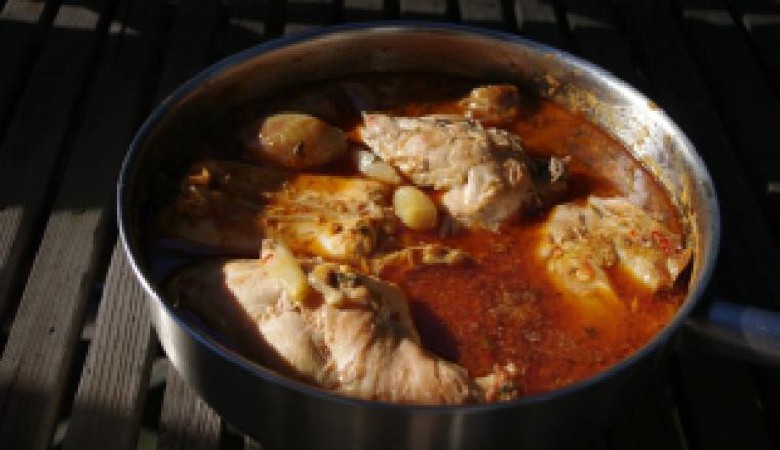 Królik a la salmorejo