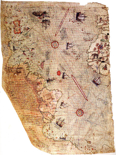 [t]Mapa świata Piri Reisa z Antilią[/t] [s]Fot. Wikipedia[/s]