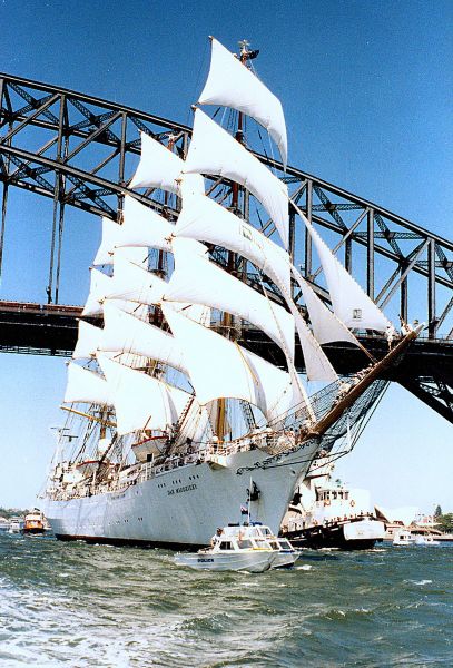 Dar Młodzieży pod Harbour Bridge Sydney 1988