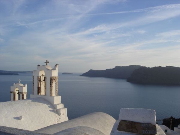 View of Therasia from Oia