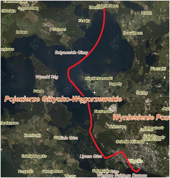 Mazury mapa