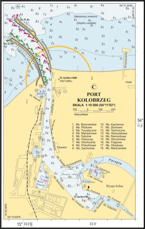 Port Kołobrzeg mapa