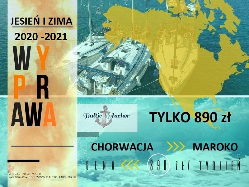 Rejs stażowy dla żeglarzy jesień 2020