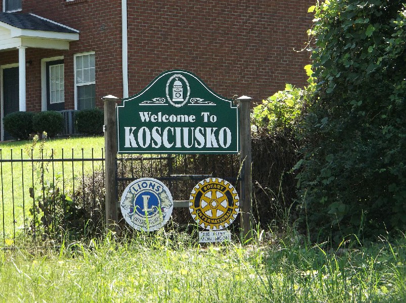 Miasto Kosciusko w Mississipi