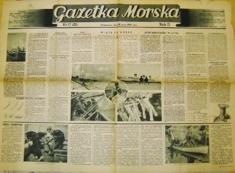 [t]Numer 17(22)  „Gazetki Morskiej” z 16 maja 1938 roku[/t] [s][/s]