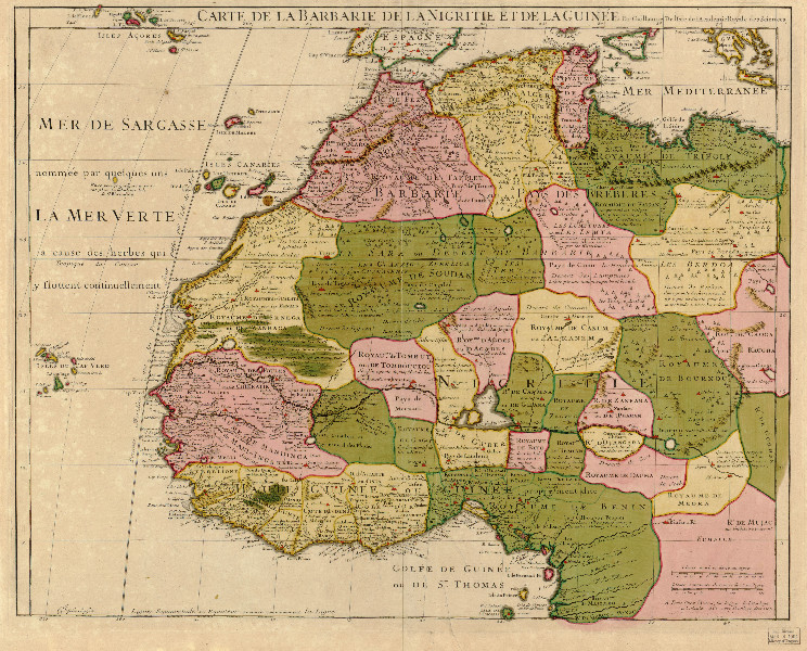 [t]Mapa z 1707r. z Wyspą św. Brendana[/t] [s]Fot. Wikipedia[/s]